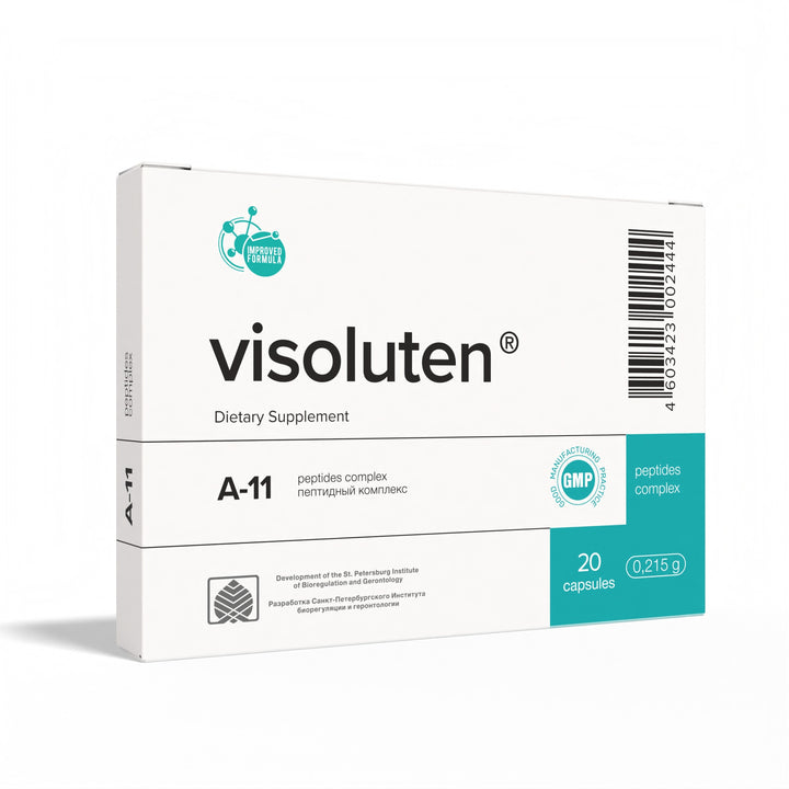 Visoluten A-11 Natural Retina Peptide Bioregulator 20 Capsules