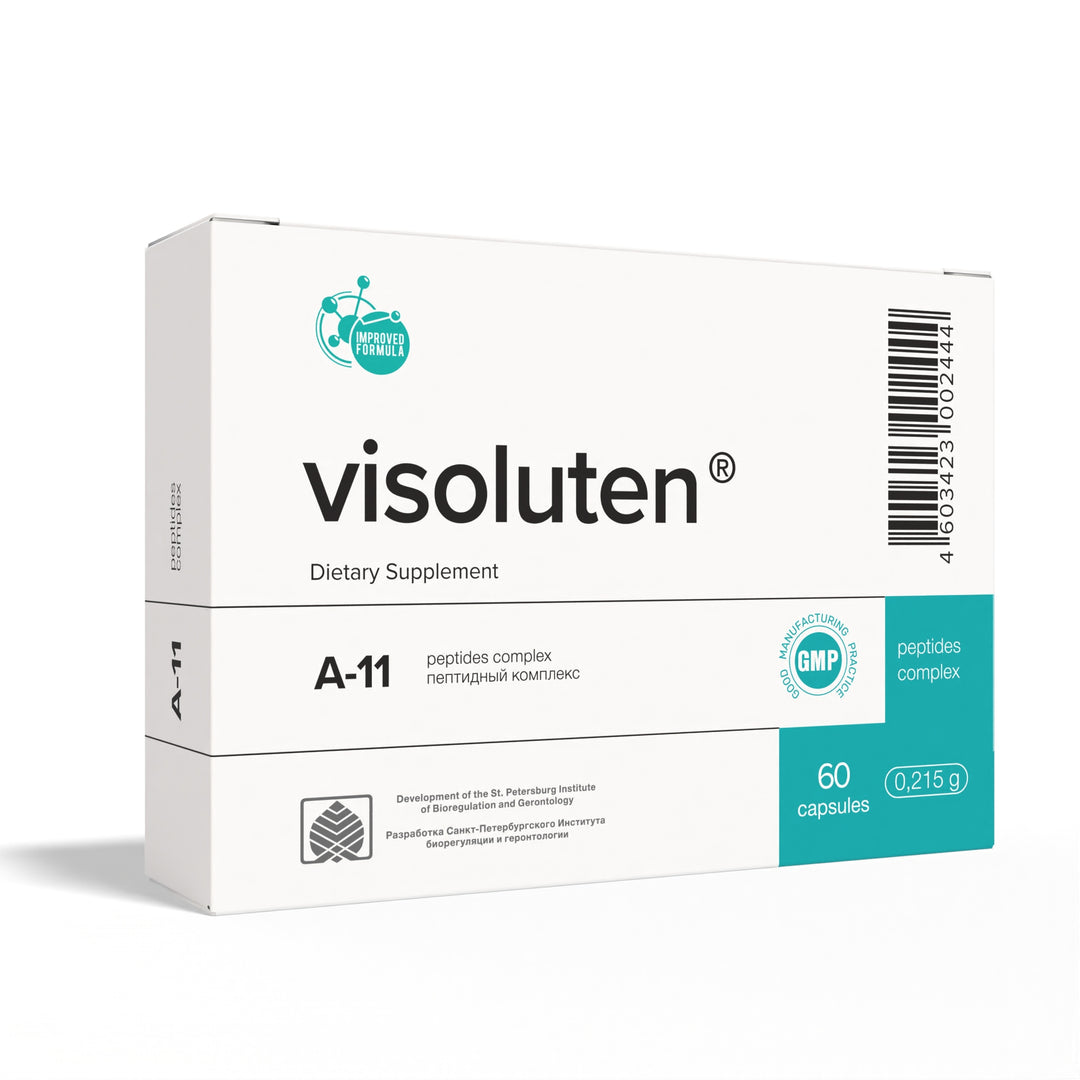 Visoluten A-11 Natural Retina Peptide Bioregulator 60 Capsules