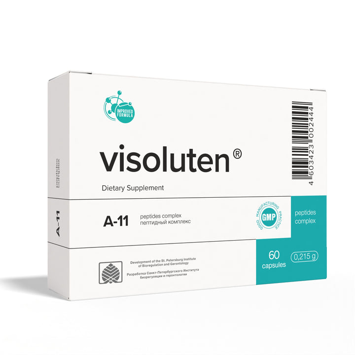 Visoluten A-11 Natural Retina Peptide Bioregulator 60 Capsules