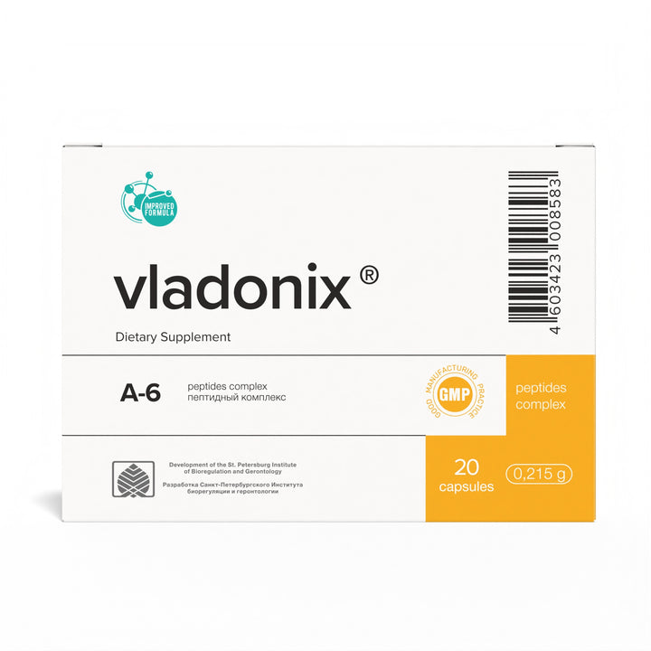 Vladonix A-6 Natural Peptide Bioregulator 20 Capsules