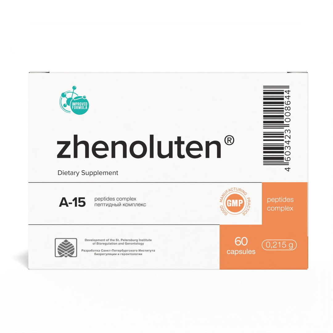 Zhenoluten A-15 Natural Ovary Peptide Bioregulator 60 Capsules