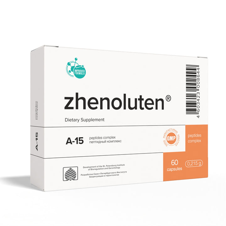 Zhenoluten A-15 Natural Ovary Peptide Bioregulator 60 Capsules